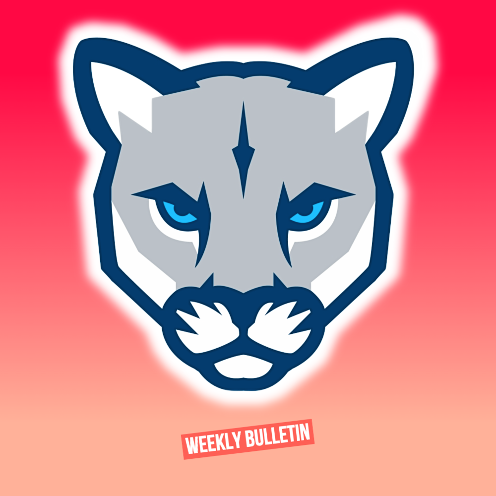 GSB cougars 6th Grade weekly bulletin logo