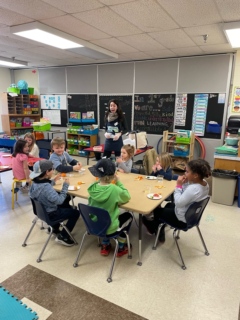 Larissa from Healthy Lincoln County joined Mrs. Verney’s class to teach about healthy snack choices.
