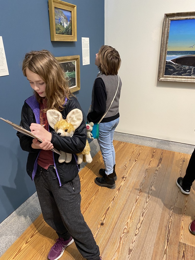 5/6 multiage students at the Portland Museum of Art