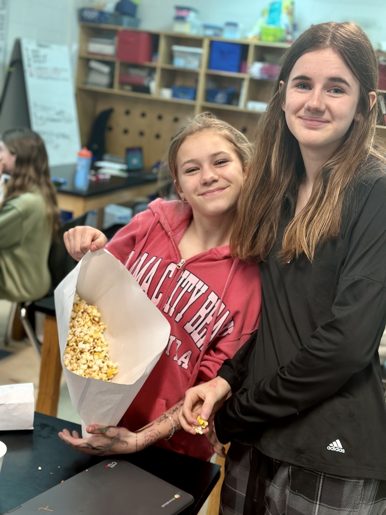 8th grade math fun with popcorn!